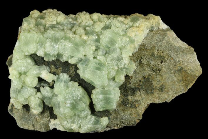 Green Prehnite Crystal Cluster - Morocco #174012